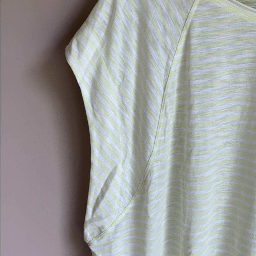 NWT Free People Holo Short Sleeve Oversized Striped Top M - Picture 4 of 6